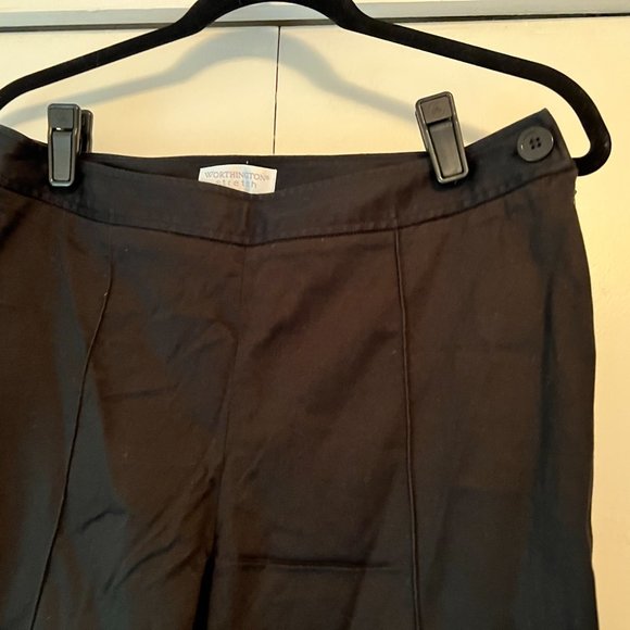 Worthington Stretch Crop Pants - Black - 10 - Picture 2 of 6